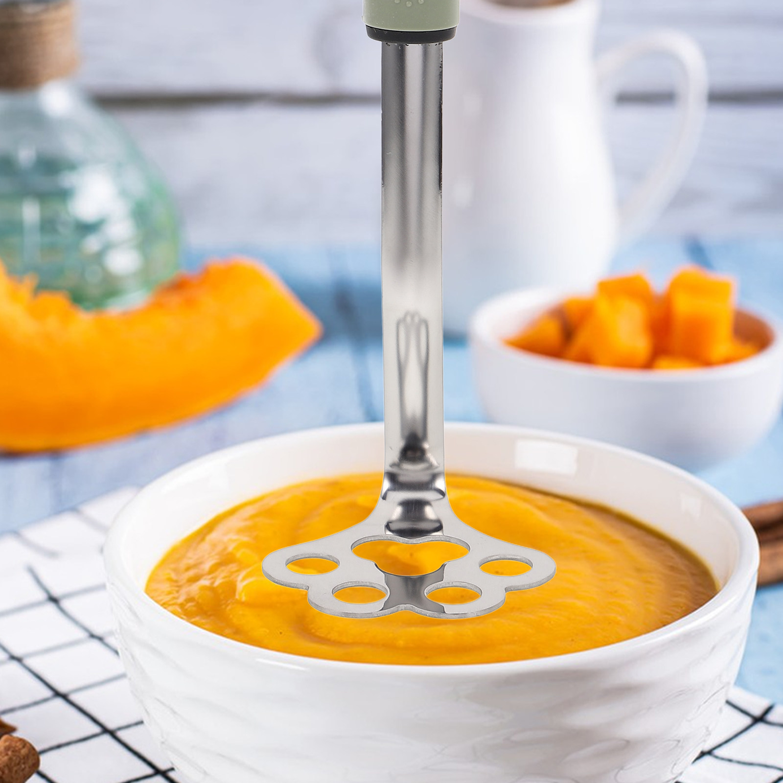 Baby Food With Avocado - مطحنة بطاطس من الفولاذ المقاوم للصدأ