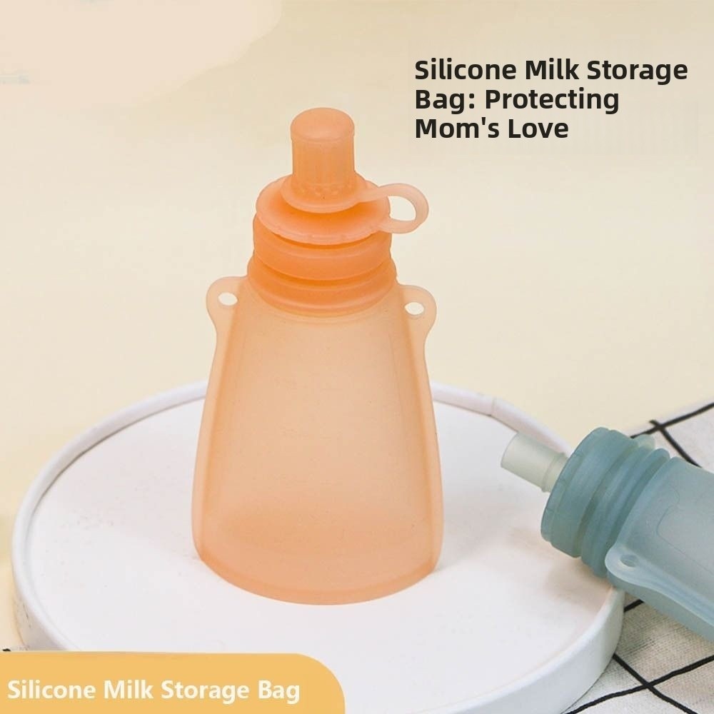 Baby Food Reusable Pouches - BPA الحرة سيليكون الطفل الغذاء الحقيبة