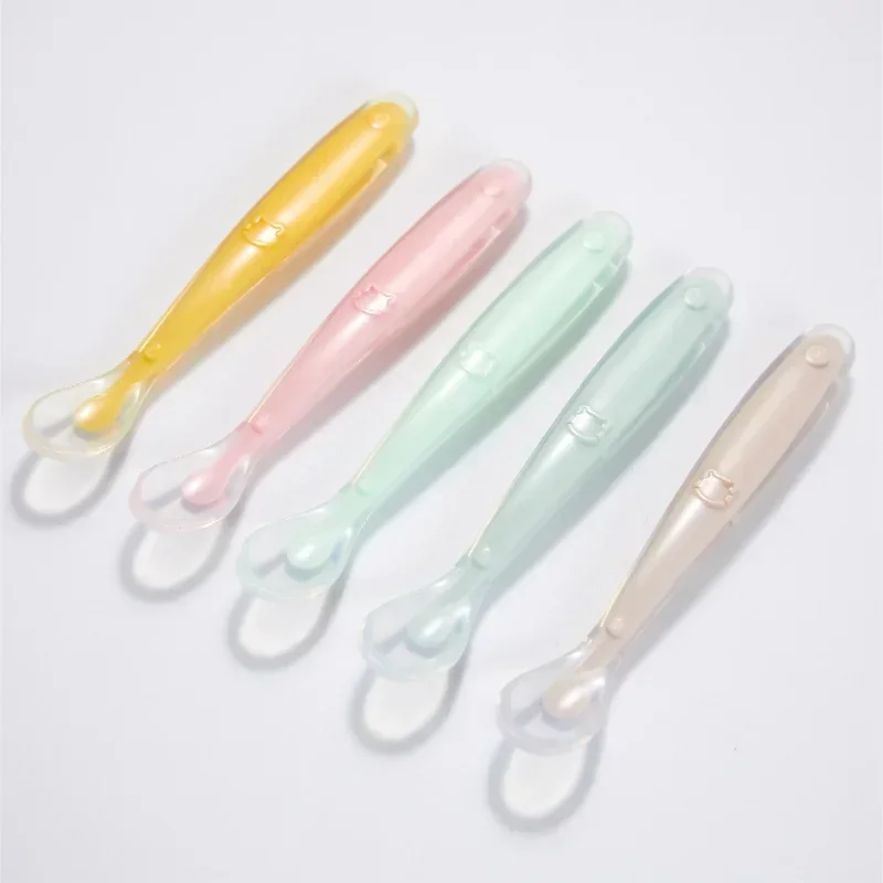Baby Food Utensil - ملعقة أطفال من السيليكون الناعم للأطفال