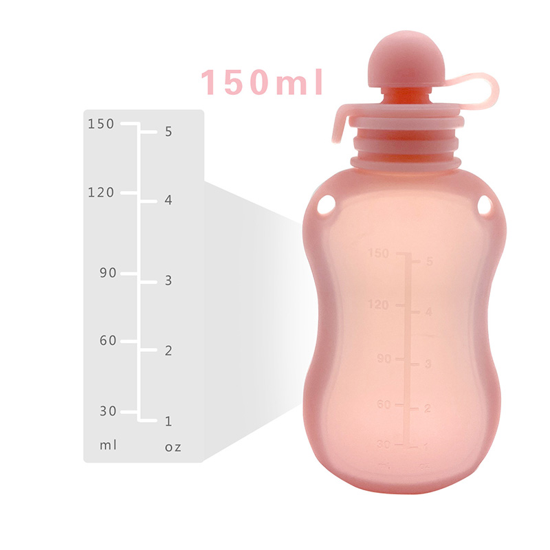 150 مللي حقيبة تخزين الحليب مر - مراجعة Baby Food Reusable Pouches وسعره