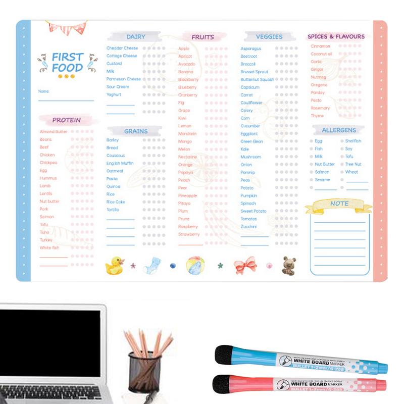 usable Kids Magnetic Daily Foo - مراجعة Baby Food Tracker وسعره