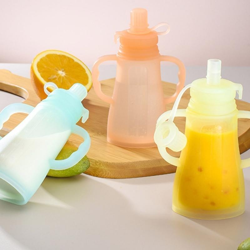 المحمولة مانعة للتسرب سيليكون  - مراجعة Baby Food Reusable Pouches وسعره