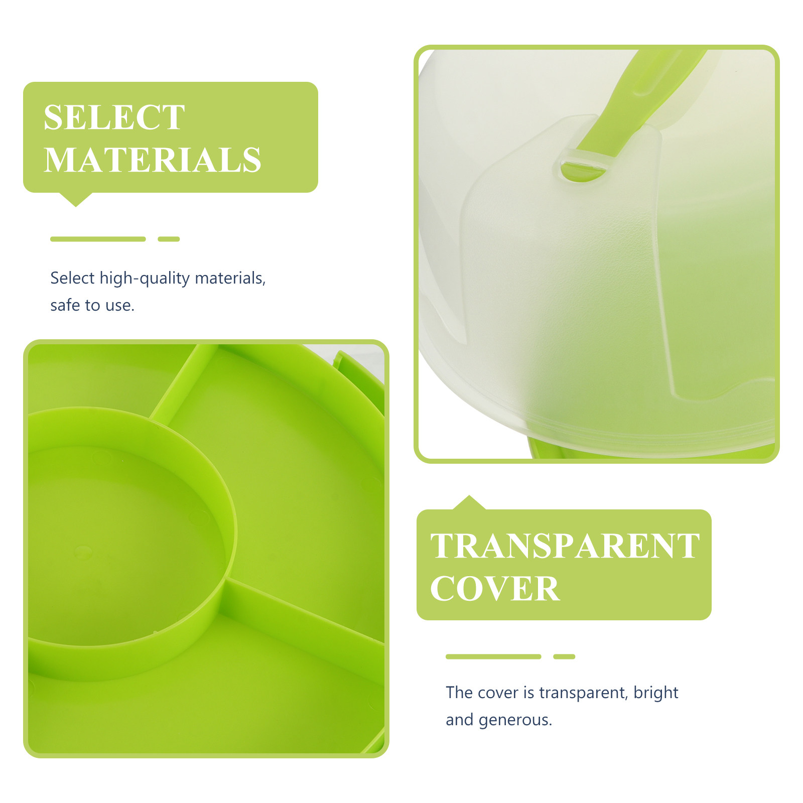 علبة كيك بلاستيكية شفافة مستدي - مراجعة Baby Food Container وسعره