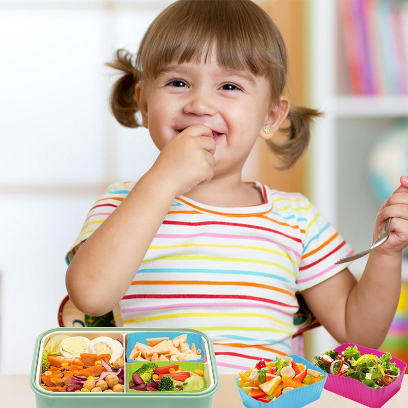 8 قطع من فواصل علب الغداء السي - مراجعة Baby Food Container وسعره