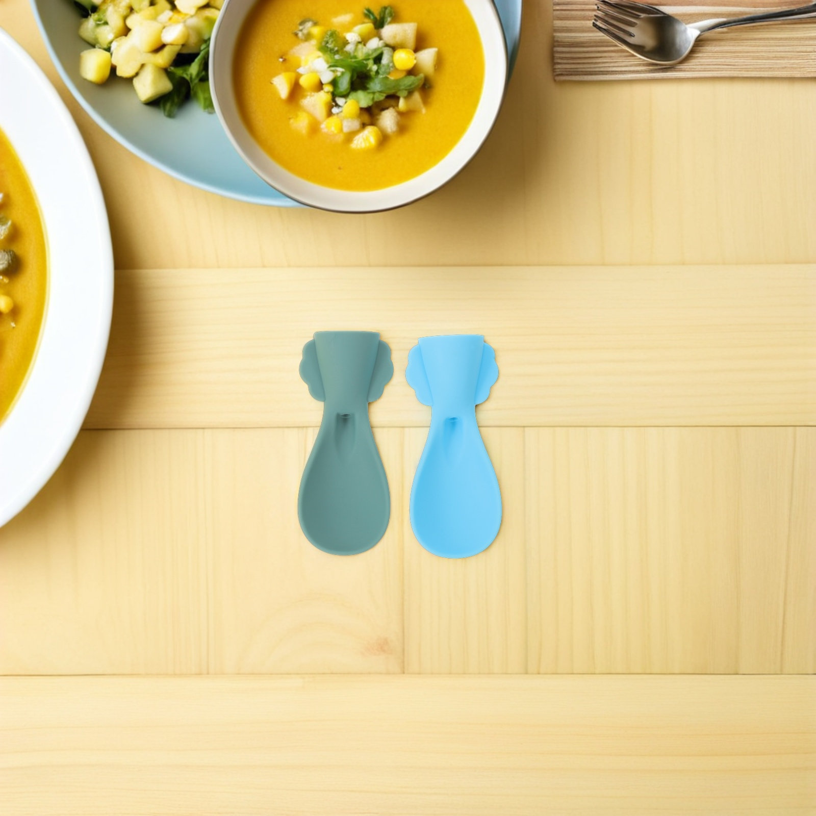 4 قطع ملاعق سيليكون لتغذية الأ - مراجعة Baby Food Reusable Pouches وسعره