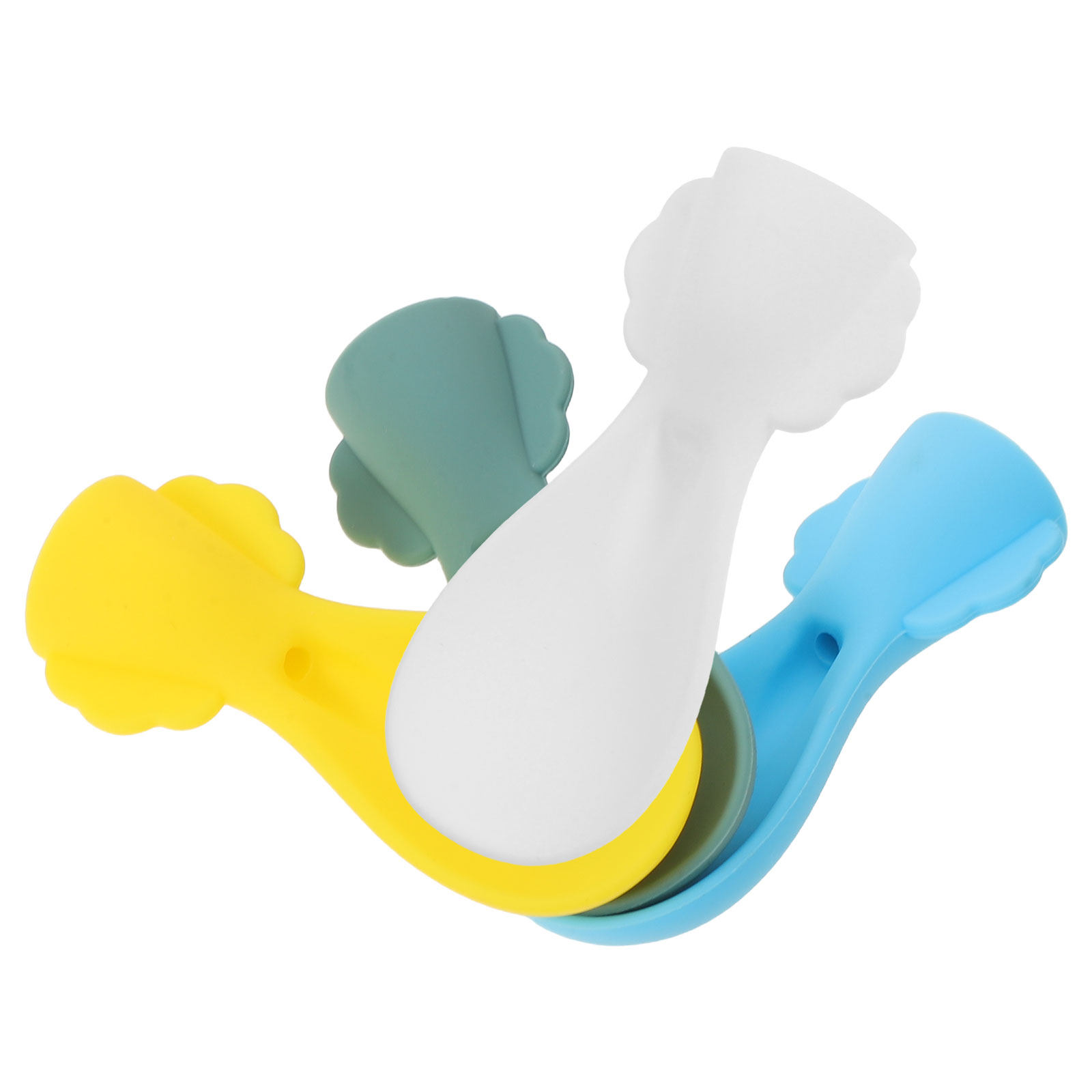 4 قطع ملاعق سيليكون لتغذية الأ - مراجعة Baby Food Reusable Pouches وسعره