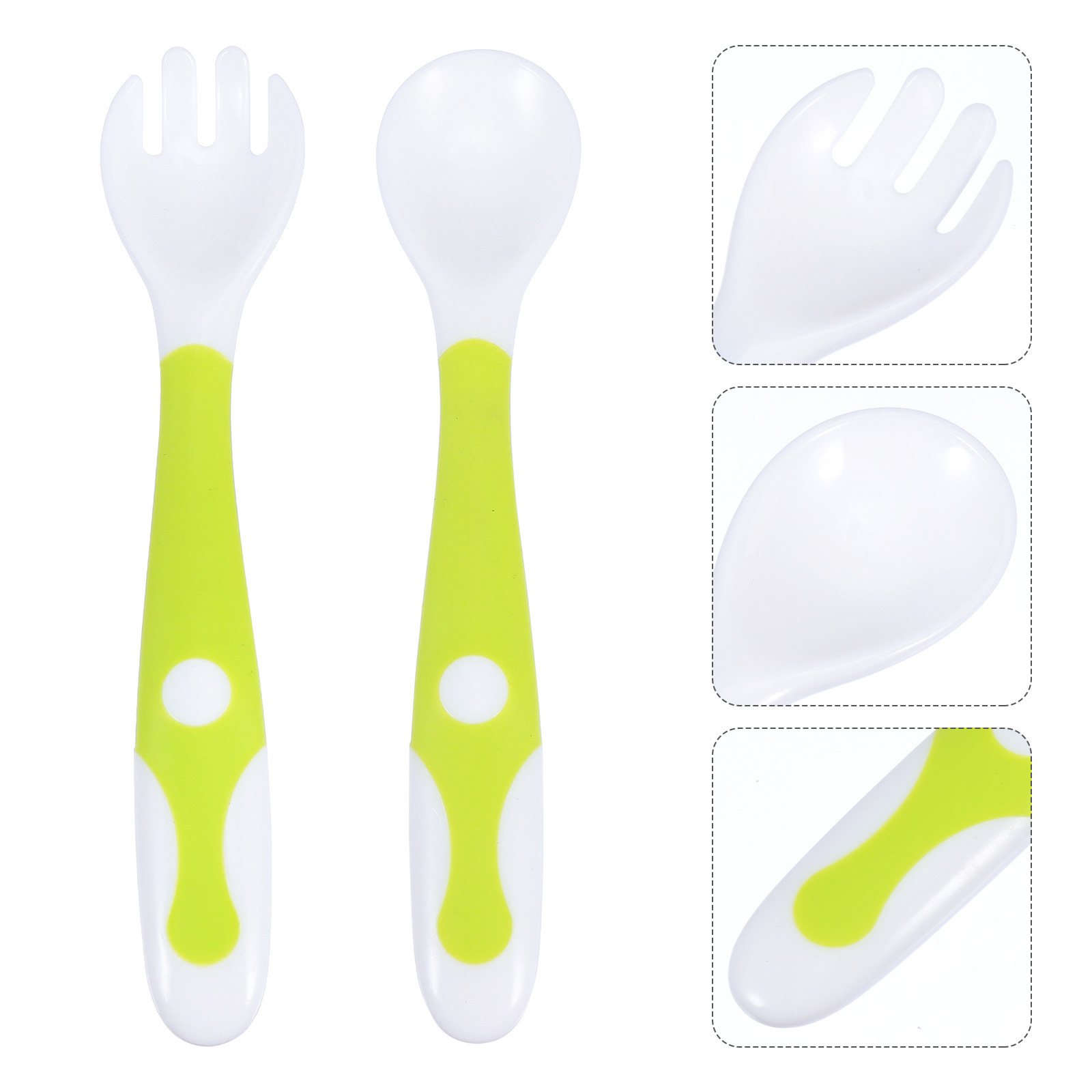 مجموعة واحدة من ملاعق وشوك الأ - مراجعة Baby Food Utensil وسعره