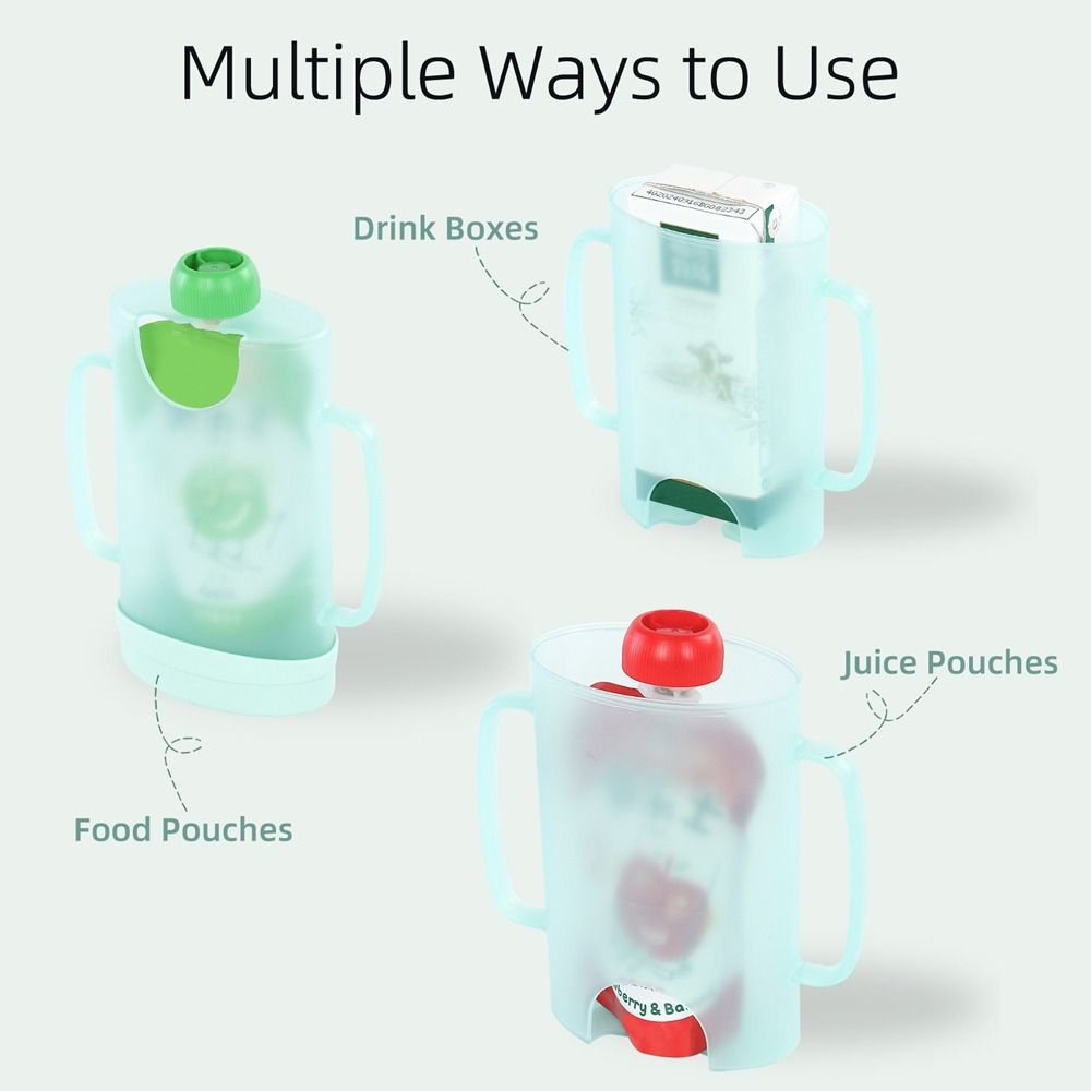 حامل أكياس بلاستيكية قابلة للض - مراجعة Baby Food Reusable Pouches وسعره