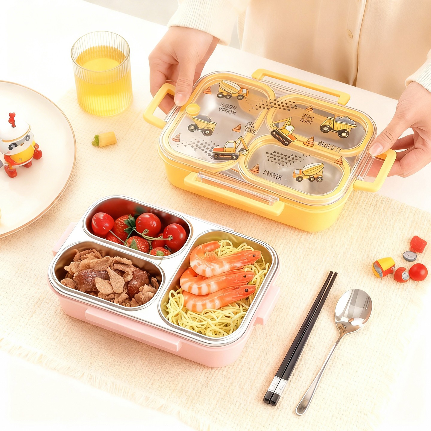 صندوق غداء للأطفال بتصميم كرتو - مراجعة Baby Food Container وسعره